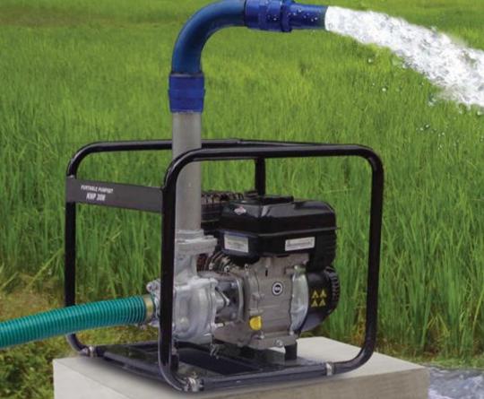 introducing irrigation water pump