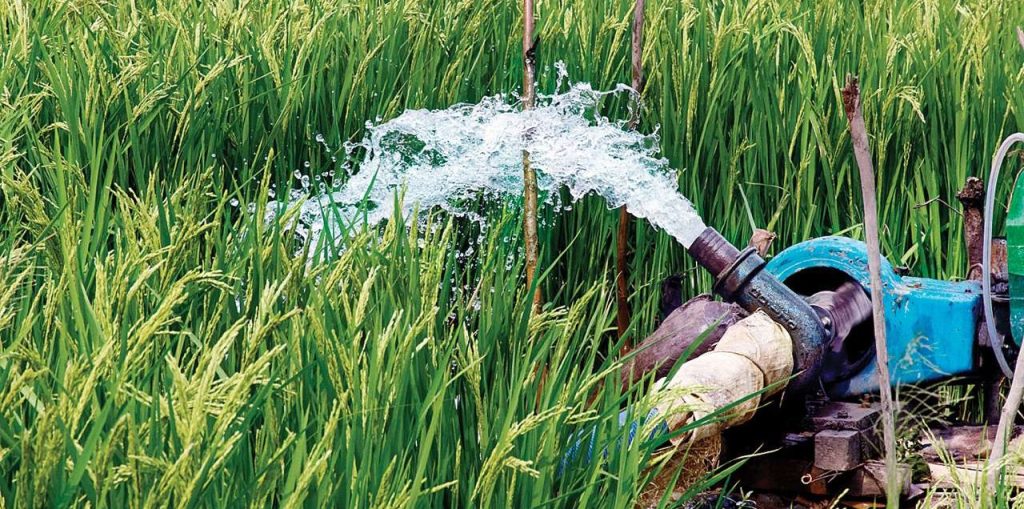 diesel irrigation pump output