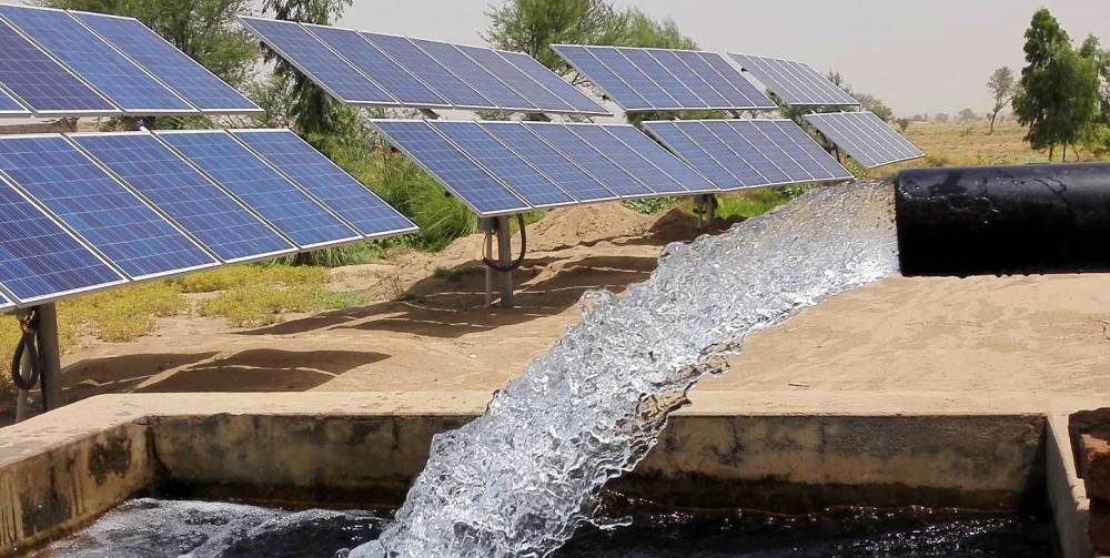 Solar water pump for irrigation