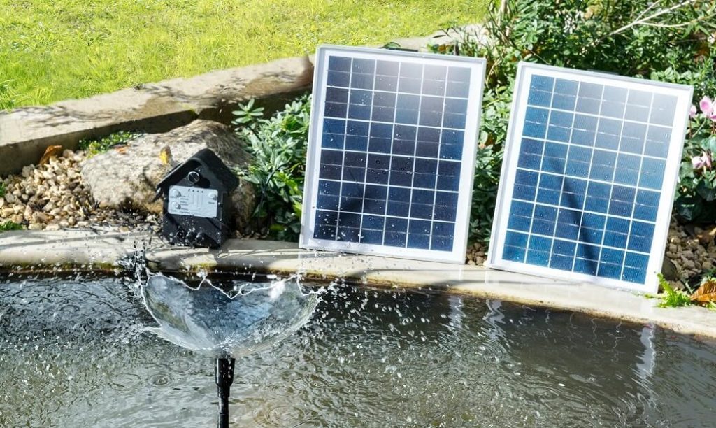 solar powered water pump materials